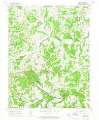 Leslie Missouri Historical topographic map, 1:24000 scale, 7.5 X 7.5 Minute, Year 1966