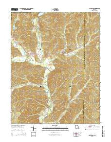 Lesterville Missouri Current topographic map, 1:24000 scale, 7.5 X 7.5 Minute, Year 2015