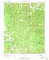 Lewis Hollow Missouri Historical topographic map, 1:24000 scale, 7.5 X 7.5 Minute, Year 1951