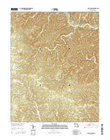 Lewis Hollow Missouri Current topographic map, 1:24000 scale, 7.5 X 7.5 Minute, Year 2015