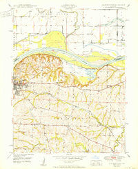 Lexington East Missouri Historical topographic map, 1:24000 scale, 7.5 X 7.5 Minute, Year 1950