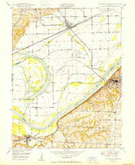 Lexington West Missouri Historical topographic map, 1:24000 scale, 7.5 X 7.5 Minute, Year 1950