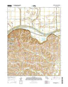 Lexington East Missouri Current topographic map, 1:24000 scale, 7.5 X 7.5 Minute, Year 2015