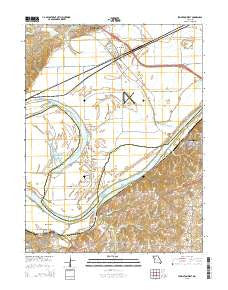 Lexington West Missouri Current topographic map, 1:24000 scale, 7.5 X 7.5 Minute, Year 2015