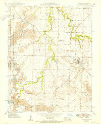 Liberal Missouri Historical topographic map, 1:24000 scale, 7.5 X 7.5 Minute, Year 1950