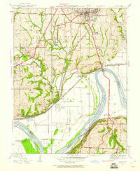 Liberty Missouri Historical topographic map, 1:24000 scale, 7.5 X 7.5 Minute, Year 1935