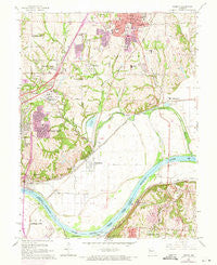 Liberty Missouri Historical topographic map, 1:24000 scale, 7.5 X 7.5 Minute, Year 1965