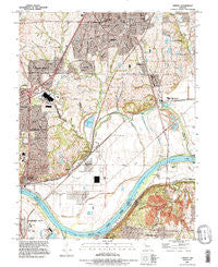 Liberty Missouri Historical topographic map, 1:24000 scale, 7.5 X 7.5 Minute, Year 1990