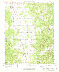 Licking Missouri Historical topographic map, 1:24000 scale, 7.5 X 7.5 Minute, Year 1951
