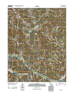 Linn Missouri Historical topographic map, 1:24000 scale, 7.5 X 7.5 Minute, Year 2012