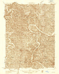 Linn Missouri Historical topographic map, 1:48000 scale, 15 X 15 Minute, Year 1934