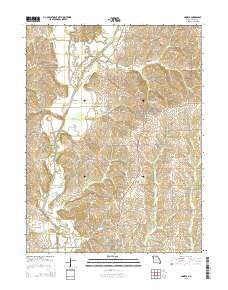Linneus Missouri Current topographic map, 1:24000 scale, 7.5 X 7.5 Minute, Year 2015