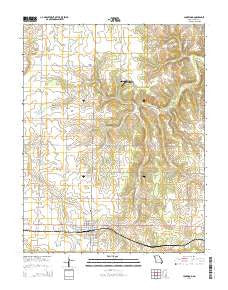Lockwood Missouri Current topographic map, 1:24000 scale, 7.5 X 7.5 Minute, Year 2015