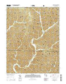 Loggers Lake Missouri Current topographic map, 1:24000 scale, 7.5 X 7.5 Minute, Year 2015