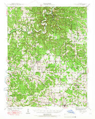 Long Lane Missouri Historical topographic map, 1:62500 scale, 15 X 15 Minute, Year 1939