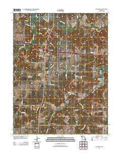Longwood Missouri Historical topographic map, 1:24000 scale, 7.5 X 7.5 Minute, Year 2011