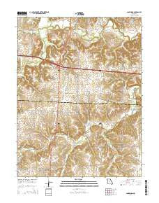 Longwood Missouri Current topographic map, 1:24000 scale, 7.5 X 7.5 Minute, Year 2014