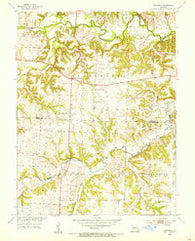 Longwood Missouri Historical topographic map, 1:24000 scale, 7.5 X 7.5 Minute, Year 1953