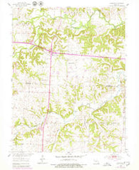 Longwood Missouri Historical topographic map, 1:24000 scale, 7.5 X 7.5 Minute, Year 1953