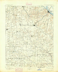Louisiana Missouri Historical topographic map, 1:125000 scale, 30 X 30 Minute, Year 1890