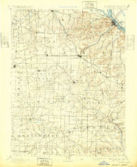 Louisiana Missouri Historical topographic map, 1:125000 scale, 30 X 30 Minute, Year 1890