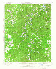 Macks Creek Missouri Historical topographic map, 1:62500 scale, 15 X 15 Minute, Year 1934