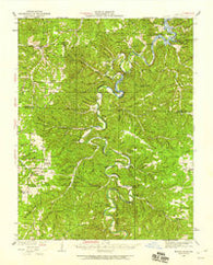 Macks Creek Missouri Historical topographic map, 1:62500 scale, 15 X 15 Minute, Year 1934