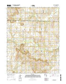 Main City Missouri Current topographic map, 1:24000 scale, 7.5 X 7.5 Minute, Year 2014
