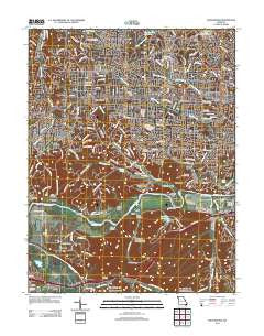 Manchester Missouri Historical topographic map, 1:24000 scale, 7.5 X 7.5 Minute, Year 2012