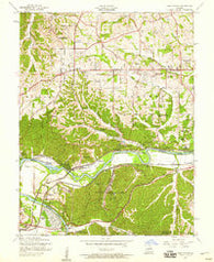 Manchester Missouri Historical topographic map, 1:24000 scale, 7.5 X 7.5 Minute, Year 1954