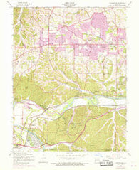 Manchester Missouri Historical topographic map, 1:24000 scale, 7.5 X 7.5 Minute, Year 1954