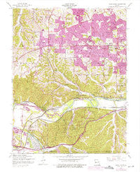 Manchester Missouri Historical topographic map, 1:24000 scale, 7.5 X 7.5 Minute, Year 1954