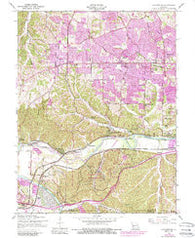 Manchester Missouri Historical topographic map, 1:24000 scale, 7.5 X 7.5 Minute, Year 1954