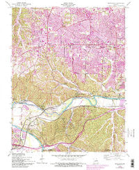 Manchester Missouri Historical topographic map, 1:24000 scale, 7.5 X 7.5 Minute, Year 1954