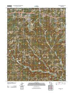 Mansfield Missouri Historical topographic map, 1:24000 scale, 7.5 X 7.5 Minute, Year 2011