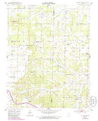 Mansfield NW Missouri Historical topographic map, 1:24000 scale, 7.5 X 7.5 Minute, Year 1985