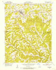 Mansfield Missouri Historical topographic map, 1:24000 scale, 7.5 X 7.5 Minute, Year 1951