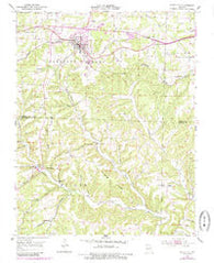 Mansfield Missouri Historical topographic map, 1:24000 scale, 7.5 X 7.5 Minute, Year 1951