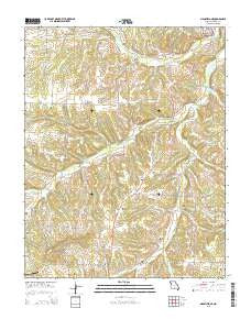 Mansfield NE Missouri Current topographic map, 1:24000 scale, 7.5 X 7.5 Minute, Year 2015