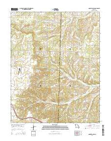 Mansfield NW Missouri Current topographic map, 1:24000 scale, 7.5 X 7.5 Minute, Year 2015