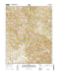 Maples Missouri Current topographic map, 1:24000 scale, 7.5 X 7.5 Minute, Year 2015