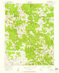 Maples Missouri Historical topographic map, 1:24000 scale, 7.5 X 7.5 Minute, Year 1954