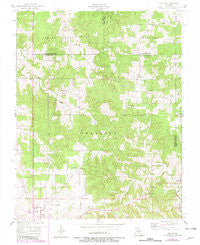 Maples Missouri Historical topographic map, 1:24000 scale, 7.5 X 7.5 Minute, Year 1954