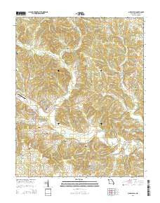 Marble Hill Missouri Current topographic map, 1:24000 scale, 7.5 X 7.5 Minute, Year 2015