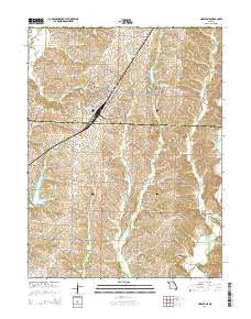 Marceline Missouri Current topographic map, 1:24000 scale, 7.5 X 7.5 Minute, Year 2014