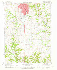 Marshall South Missouri Historical topographic map, 1:24000 scale, 7.5 X 7.5 Minute, Year 1971