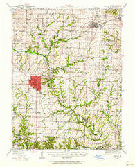 Marshall Missouri Historical topographic map, 1:62500 scale, 15 X 15 Minute, Year 1940