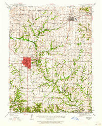 Marshall Missouri Historical topographic map, 1:62500 scale, 15 X 15 Minute, Year 1940