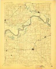 Marshall Missouri Historical topographic map, 1:125000 scale, 30 X 30 Minute, Year 1901
