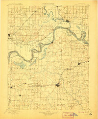 Marshall Missouri Historical topographic map, 1:125000 scale, 30 X 30 Minute, Year 1901